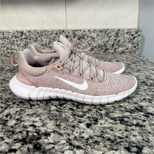 Nike Women's Sneakers in Pink/Mauve and White